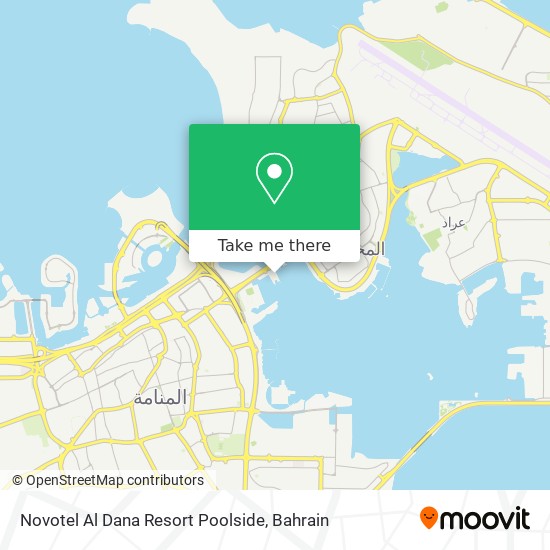 Novotel Al Dana Resort Poolside map