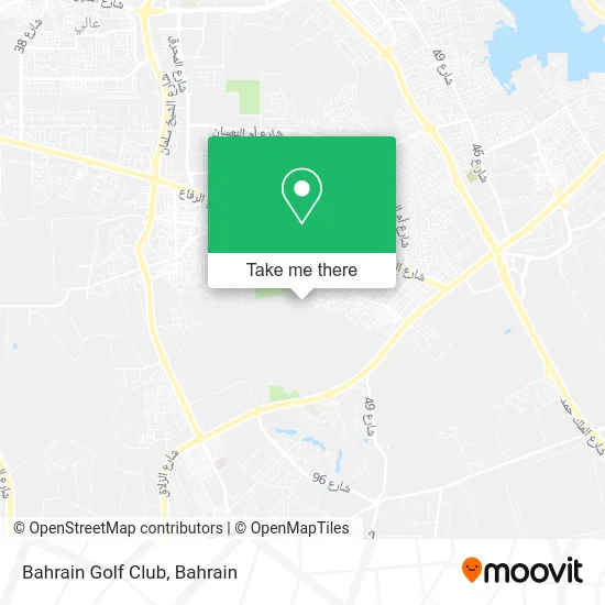Bahrain Golf Club map