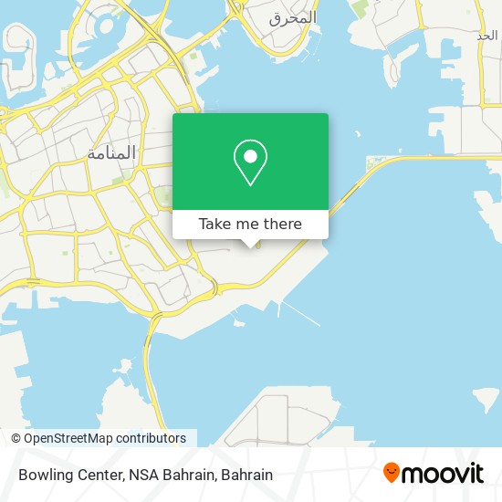 Bowling Center, NSA Bahrain map