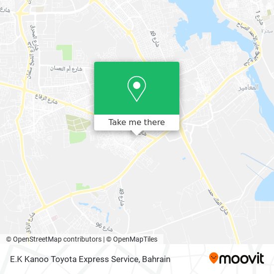 E.K Kanoo Toyota Express Service map