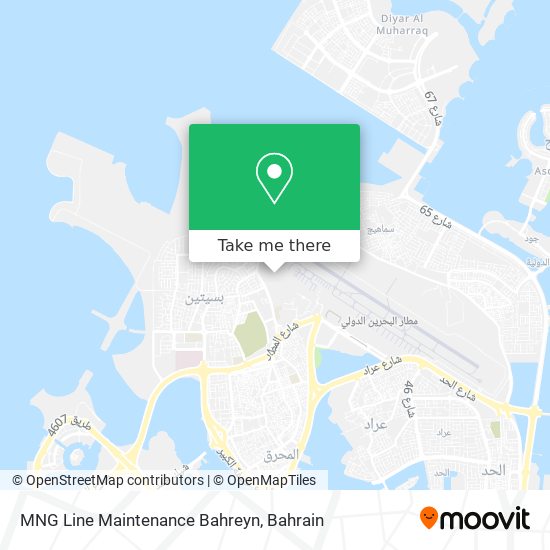 MNG Line Maintenance Bahreyn map