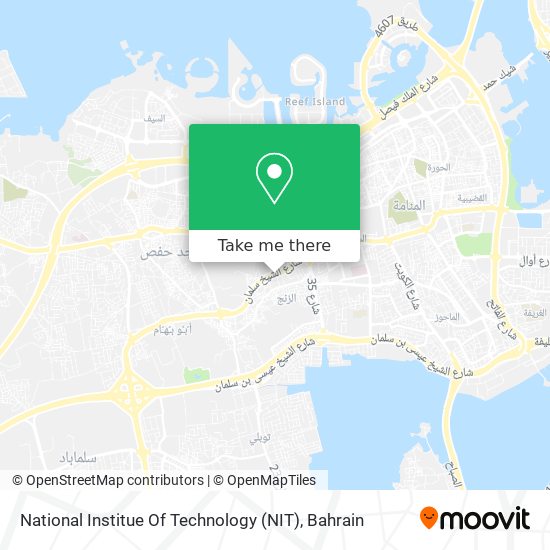 National Institue Of Technology (NIT) map