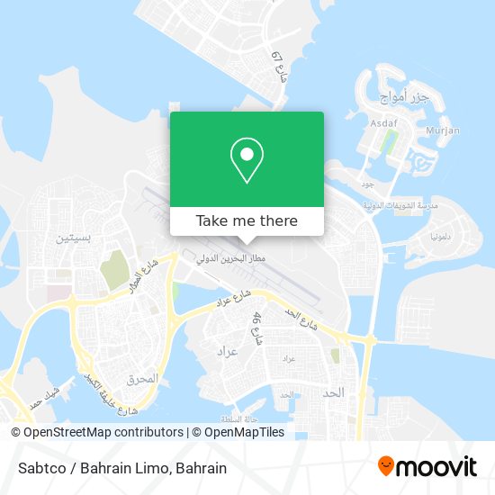 Sabtco / Bahrain Limo map
