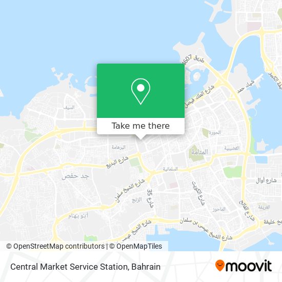 Central Market Service Station map