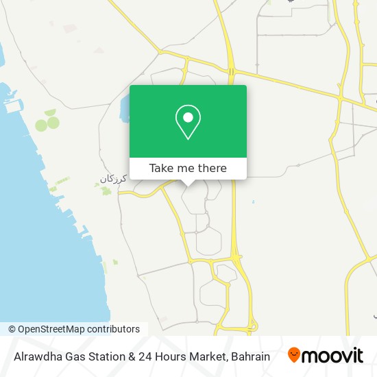 Alrawdha Gas Station & 24 Hours Market map