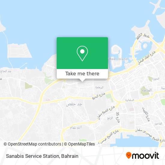 Sanabis Service Station map