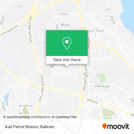A'ali Petrol Station map