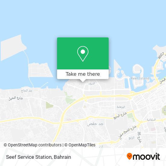 Seef Service Station map