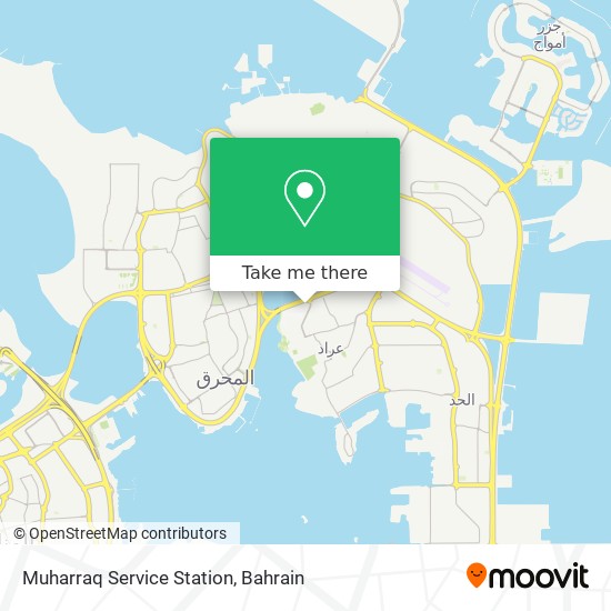 Muharraq Service Station map