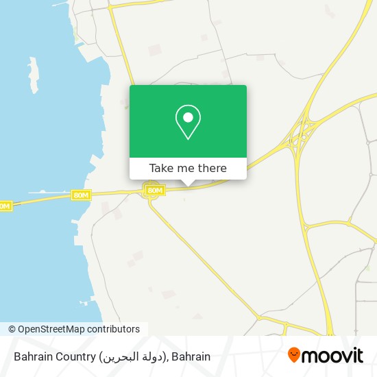 Bahrain Country (دولة البحرين) map
