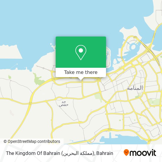 The Kingdom Of Bahrain (مملكة البحرين) map