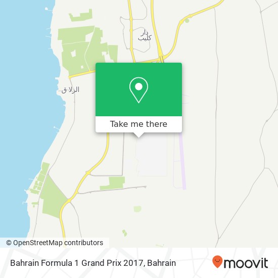 Bahrain Formula 1 Grand Prix 2017 map