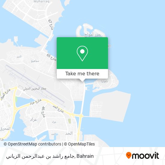 جامع راشد بن عبدالرحمن الزياني map