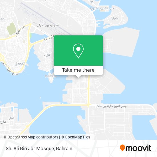 Sh. Ali Bin Jbr Mosque map