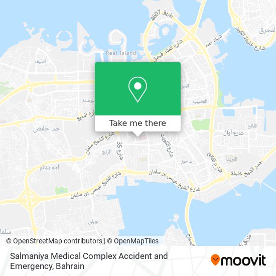 Salmaniya Medical Complex Accident and Emergency map