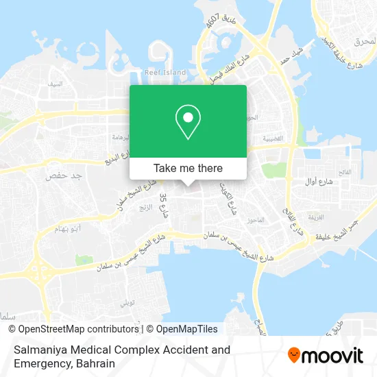 Salmaniya Medical Complex Accident and Emergency map