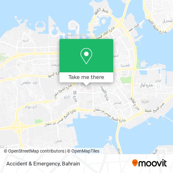 Accident & Emergency map