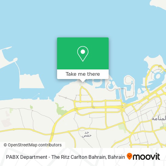 PABX Department - The Ritz Carlton Bahrain map