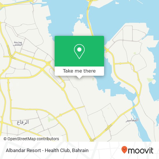 Albandar Resort - Health Club map