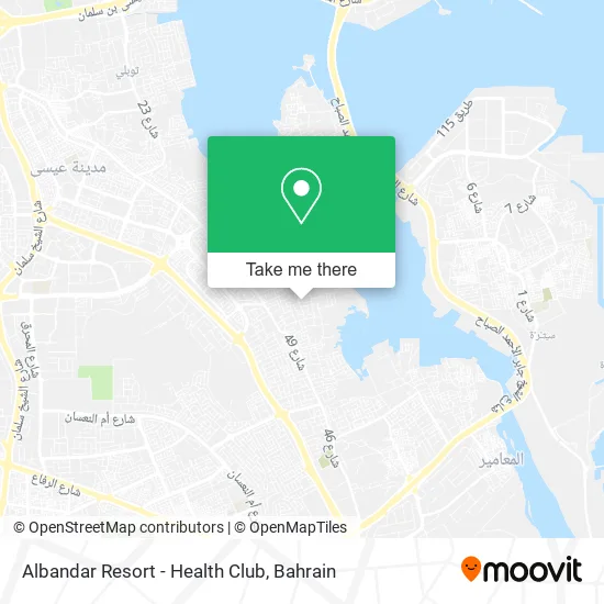 Albandar Resort - Health Club map