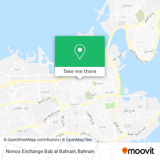 Nonoo Exchange Bab al Bahrain map
