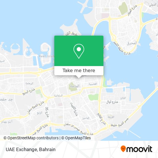 UAE Exchange map