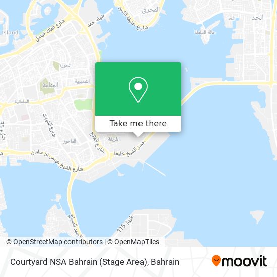 Courtyard NSA Bahrain (Stage Area) map
