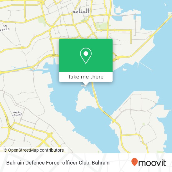 Bahrain Defence Force -officer Club map
