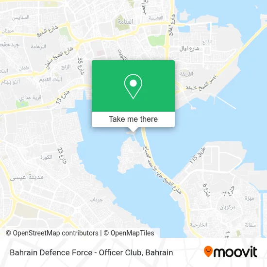 Bahrain Defence Force - Officer Club map