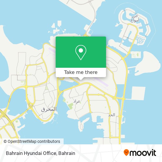 Bahrain Hyundai Office map