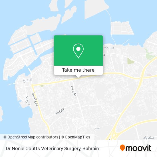 Dr Nonie Coutts Veterinary Surgery map