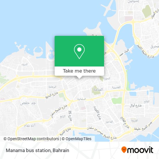 Manama bus station map