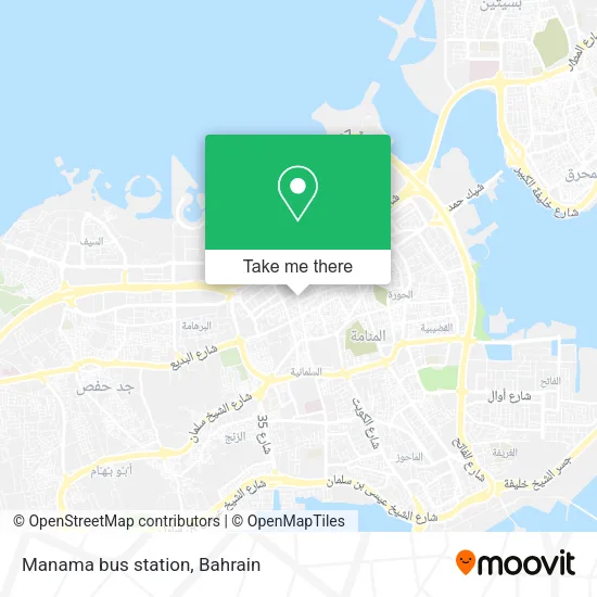 Manama bus station map