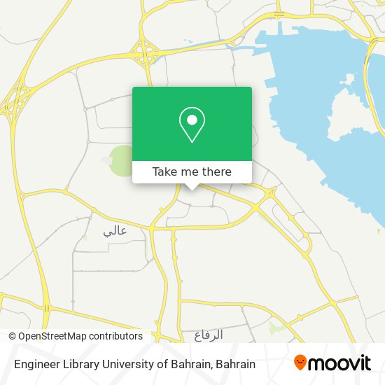 Engineer Library University of Bahrain map