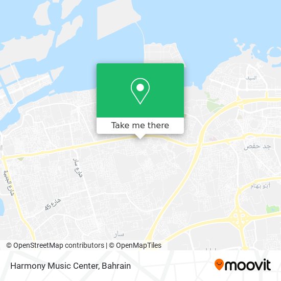 Harmony Music Center map