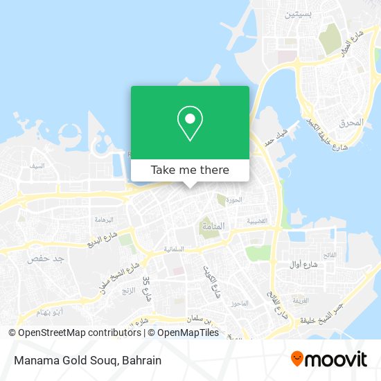 Manama Gold Souq map