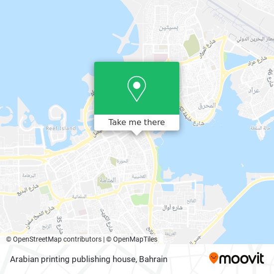Arabian printing publishing house map