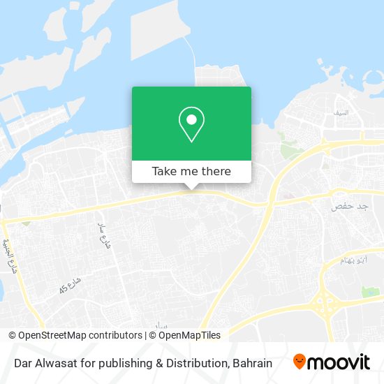 Dar Alwasat for publishing & Distribution map