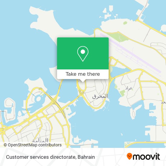 Customer services directorate map