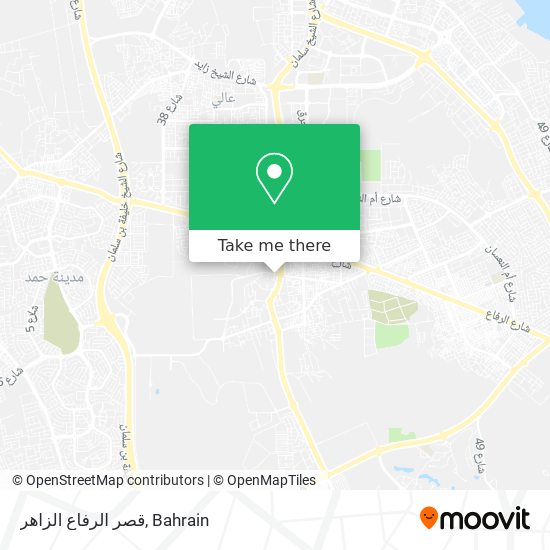 قصر الرفاع الزاهر map