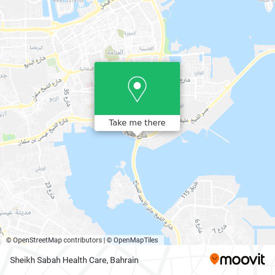 Sheikh Sabah Health Care map