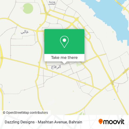 Dazzling Designs - Mashtan Avenue map