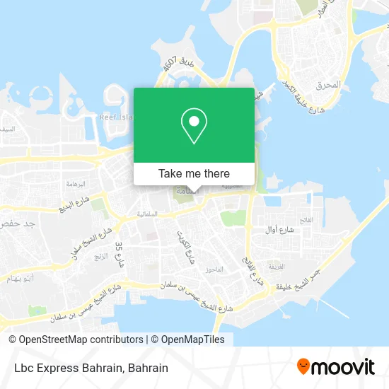 LBC Express Bahrain map