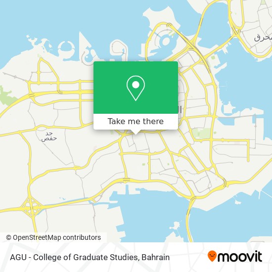 AGU - College of Graduate Studies map