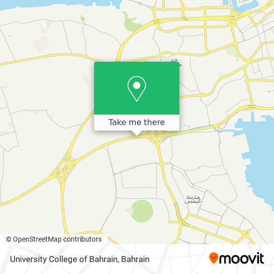University College of Bahrain map