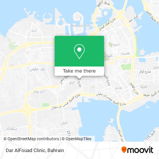 Dar AlFouad Clinic map