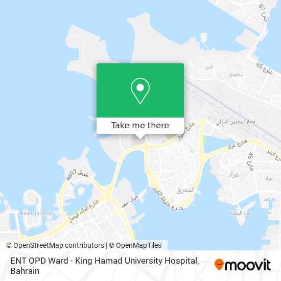 ENT OPD Ward - King Hamad University Hospital map