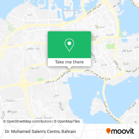Dr. Mohamed Salem's Centre map
