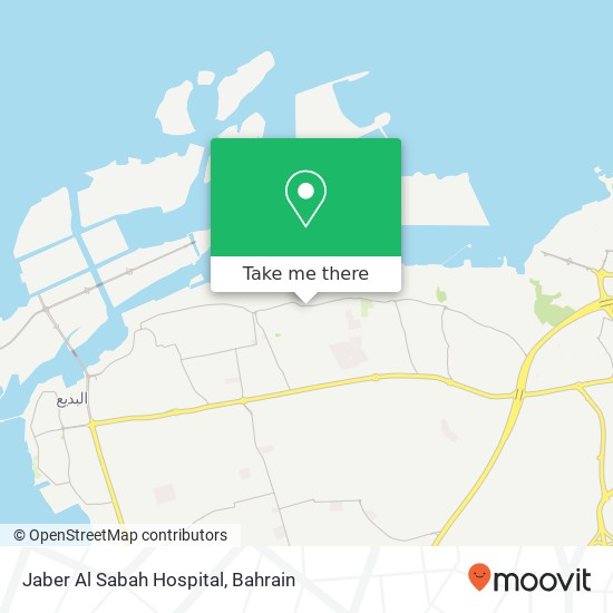 Jaber Al Sabah Hospital map