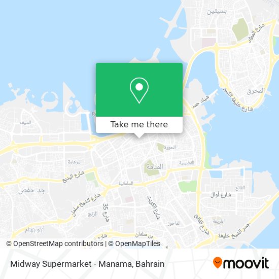 Midway Supermarket - Manama map